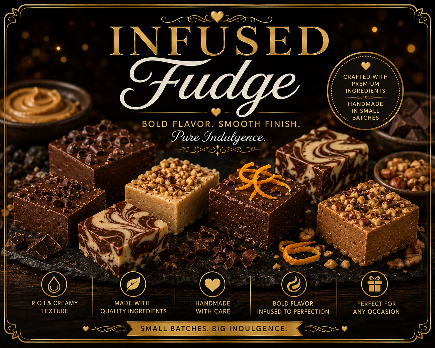 Liquor-Infused Fudge from Snack Happy